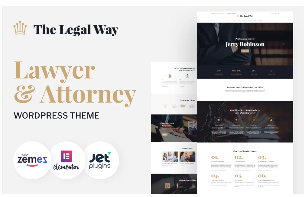 The Legal Way - Lawyer & Attorney WordPress Theme