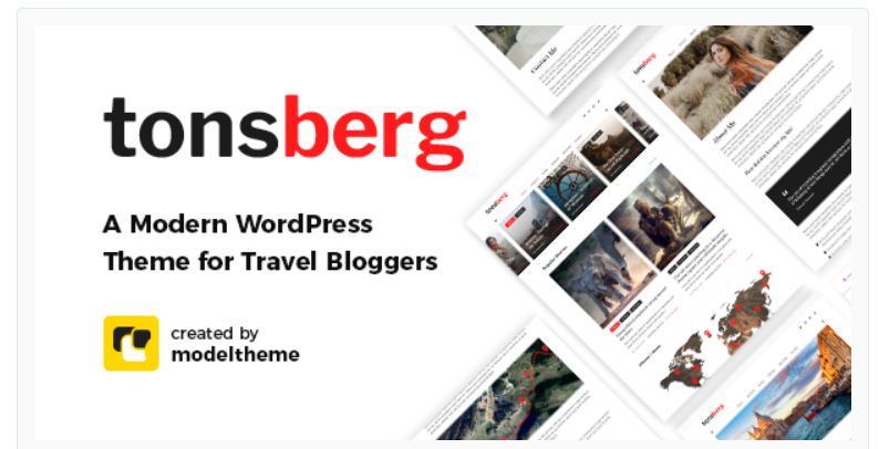 Tonsberg - A Modern WordPress Theme for Travel Bloggers