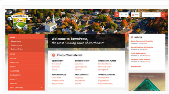 TownPress - Municipality & Town Government WordPress Theme
