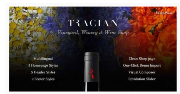 Tracian - Wine WordPress Theme