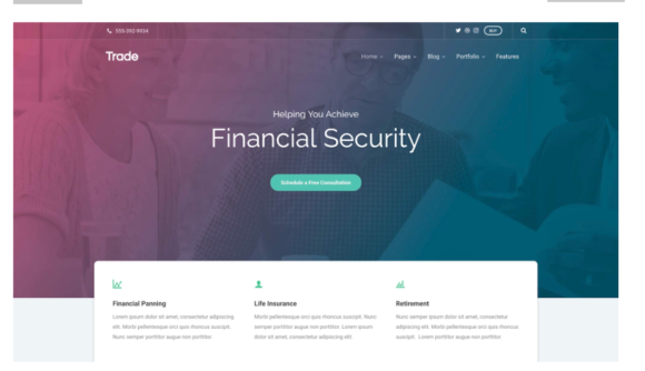 Trade - Wordpress Theme