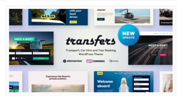 Transfers - Transport and Car Hire WordPress Theme