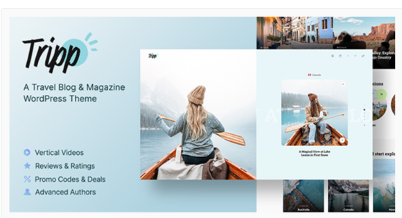 Tripp - Travel Blog & Magazine WordPress Theme