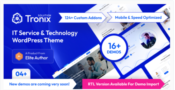 Tronix - IT Service And Technology WordPress Theme