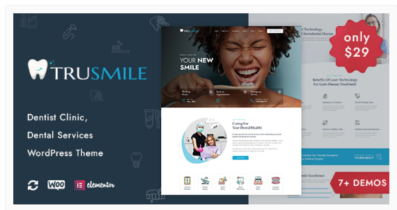 TruSmile - Dentist WordPress Theme