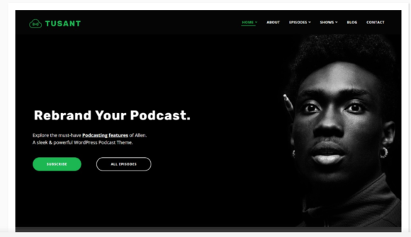 Tusant SecondLine  WordPress theme