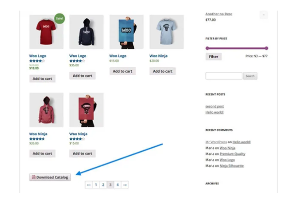 WooCommerce Store Catalog PDF Download plugin
