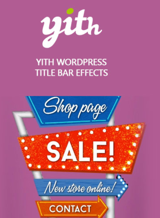 YITH WordPress Title Bar Effects Premium Plugin