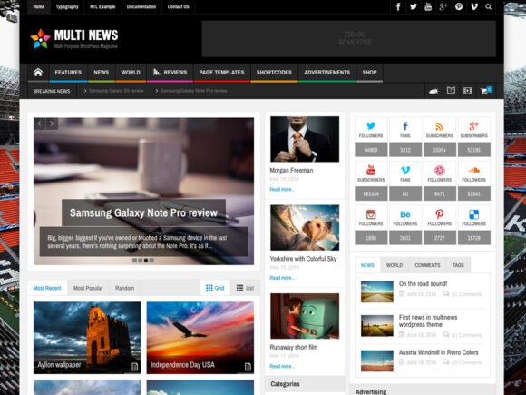 Multinews - WordPress Theme