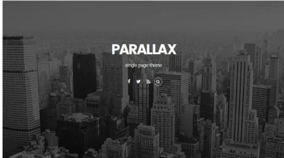 Parallax- Wordpress Theme
